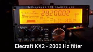 Weak signal reception - Elecraft KX2 transceiver