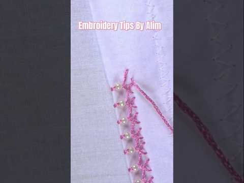 new side embroidery design for any dress work | হাতে বানানো জামার কাজ #tipsyoutube #tips #art