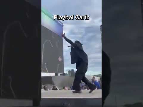 Rappers Falling Off The Stage 🤣 #shorts #rap #playboicarti