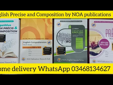 English Precis & Composition Book By NOA Publications | CSS Compulsory Books | NOA Books | CSS Books