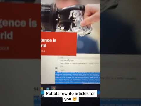 Robots Rewrite Articles For You 🫠 #ai #chatgpt #artificialintelligence #shorts #aitechnology