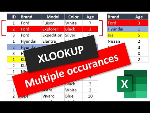 XLOOKUP when there are multiple matches or occurrences (one simplified formula)