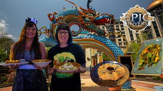 Blue Dragon Pan-Asian restaurant MENU PREVIEW 🐉 Epic Universe food review 2025
