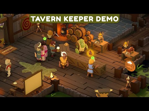 Pull Up a Chair 🌷 Tavern Keeper Demo 🌷 Cozy No Commentary Gameplay Longplay