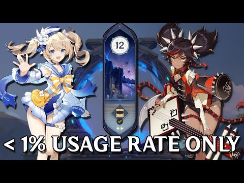 Can You 36☆ Spiral Abyss Using Only 1% Usage Rate Characters?