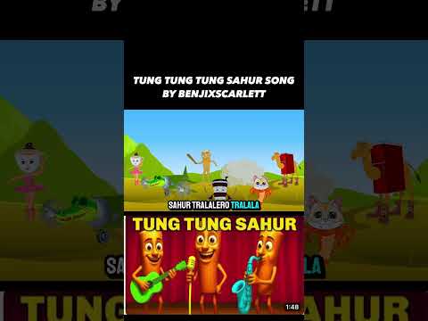 Tung Tung Tung Sahur Song Italian Brainrot Trend! BENJIxScarlett Animated Music Video 🎶