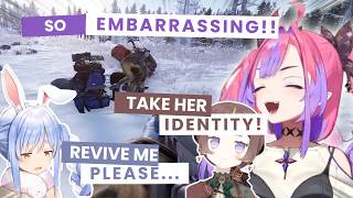 Vivi & Anya STOLE Pekora IDENTITY?! Vivi AWKWARD Encounter With Pekora!! #HoloRUST | Hololive Clip