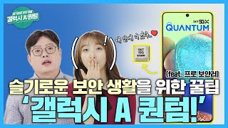 슬기로운 보안생활을 위한 꿀팁 공개🍯 결론은 ‘갤럭시 A 퀀텀’🤳(feat. 프로 보안러)