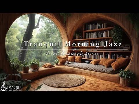 Tranquill Morning Jazz Music for Reading | Cozy Forest Nook With Relaxing Jazz Cafe To Study & Work