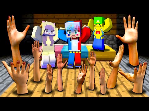 【ベッドの下から恐怖の手⁉️🖐️】訳アリの危険なバイトをした結果…😱【マイクラ マインクラフト】ぽっぴんず