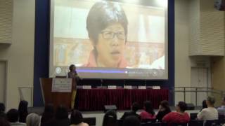 嘉賓致謝辭: 陳麗雲教授 (香港大學社會工作及社會行政學系教授及 思源基金健康及社會工作學教授)
