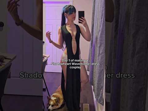 Day 1 of crafting Shadowheart Wavemother's Robe cosplay 🥰 #bg3 #videogame #crafter