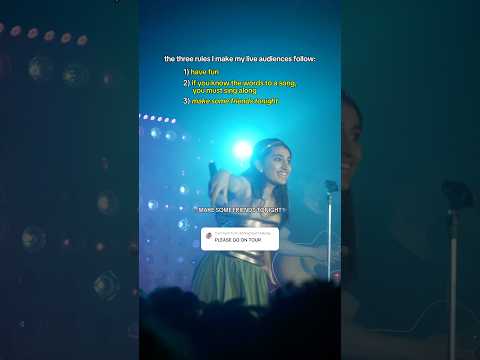 the three rules for any janani k. jha live show ⭐️🎸🤍 #livemusic #concert #booktube #songwriter