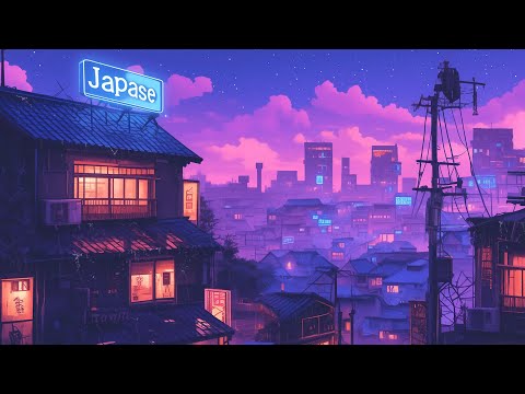 Retro Lofi Hip Hop Beats 📚 1980s & 90s Vibes & Nostalgic Japanese Town Ambience 🌆 Lofi Rain Playlist