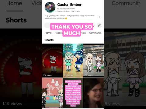 THANK YOU SO MUCH THIS MEANS A LOT TO ME! #thankyou #200subs #imsohappy #EXCITED #viral #viralshort