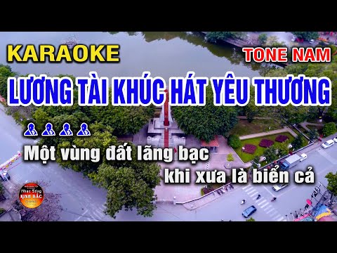 Karaoke Lương Tài Khúc Hát Yêu Thương Tone Nam - Karaoke Kinh Bắc