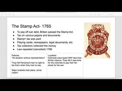 Causes of the American Revolution Video