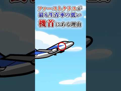 ファーストクラスが最も生存率が低い機首にある理由〜飛行機の雑学３選〜【アニメ】#テイペン #plottアニメ