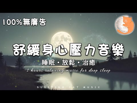 【100%無廣告音樂】1小時舒緩身心壓力音樂丨睡眠、放鬆和治癒音樂丨睡眠是身體的修復 回復身心健康 消除負能量