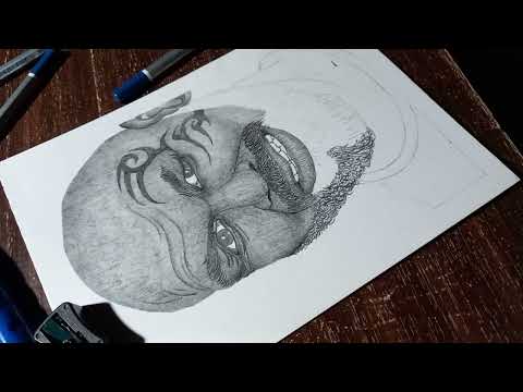 😄👍Mike Tyson Pencil Drawing - Insanely Realistic Art | #art #drawing #easy tutorial #mike tyson