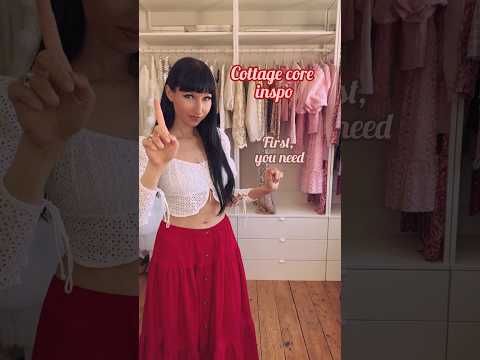 Ad How to style a cottage core outfit #shorts