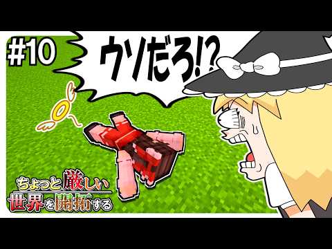 🌟【マイクラ】死に物狂いで頑張った結果（） 【ゆっくり実況/Minecraft】【ちょっと厳しい世界を開拓する】#10