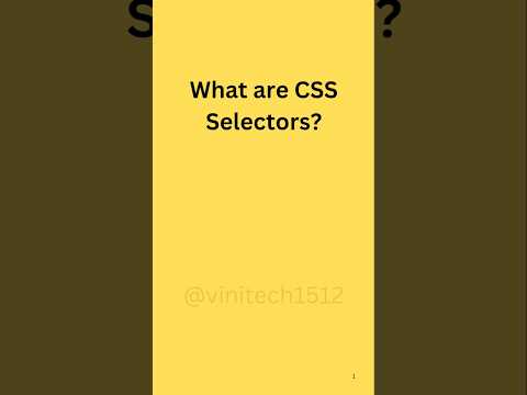 css interview question: what are css selectors? #shorts #short #viralshorts  #css #webdevelopment