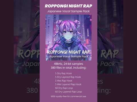 Roppongi Night Rap Japanese Vocal Sample Pack Cut 1 #shorts