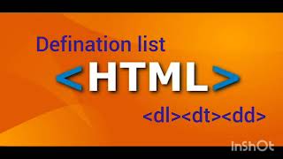 defination tag explanation in html telugu #education #telugueducation #html