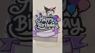 Birthday Gift Unboxing | Paper Doll Kuromi | 36 #shorts #kuromi #papercraft #paperdoll #satisfying