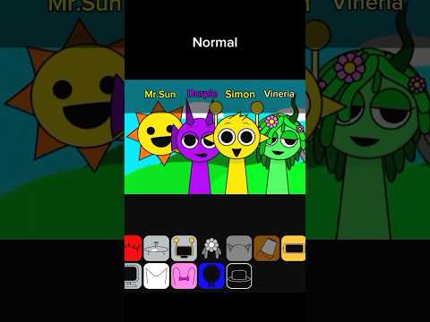 Sprunki Phase 6 Definitive Edit || Mr Sun & Durple & Simon & Vineria #sprunki #meme #horor #short