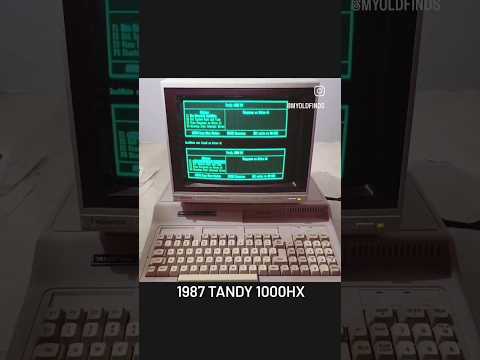 1987 Tandy 1000HX #retrocomputer #fyp #classiccomputer #oldcomputer  #computer #80s #1980s #nerd