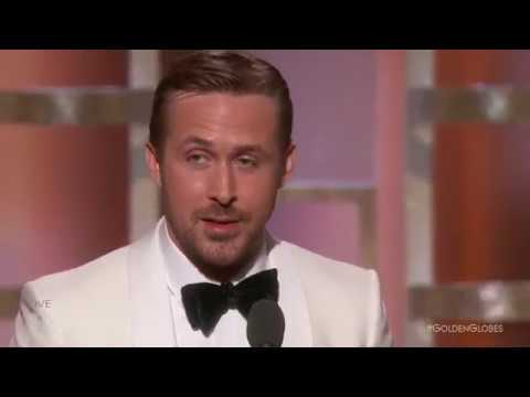 Райан Гослинг выиграл лучшую мужскую роль премии Золотой глобус 2017 [Русские Субтитры]