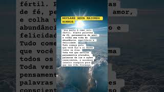 DECLARE SEUS MAIORES SONHOS! #sucesso #realização #desejos #prosperidade #fe