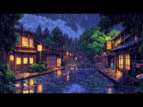 Lofi Nostalgia Music 📀 80s & 90s Rainy Japanese Streets ☔ Study & Chill Music Playlist