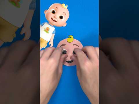 Let's Learn How to Make Baby JJ's Face with Play-Doh 🙂! DIY 1-2-3! #shorts