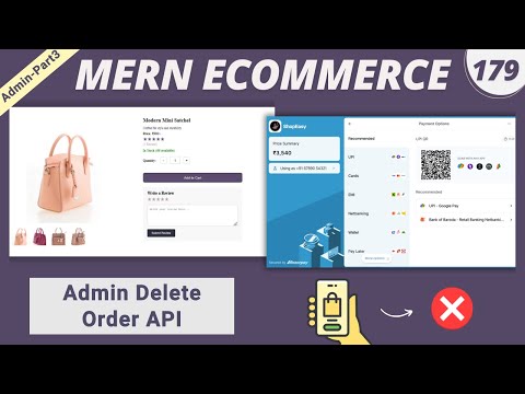 MERN Stack E-Commerce Project #179 : Deleting Order – Fetch API Integration