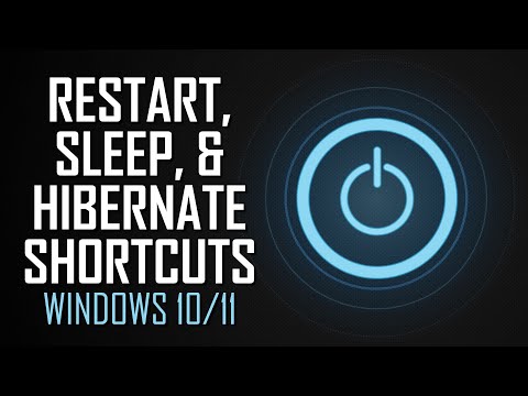 How to Create Restart, Sleep and Hibernate Shortcuts in Windows