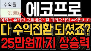 [에코프로 에코프로머티 에코프로비엠 주가 전망] 3가지 겹호재 다 수익전환되셨죠? 25만원까지 상승력 있나