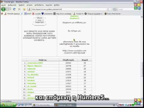 Travian Hunters apoxairetismos