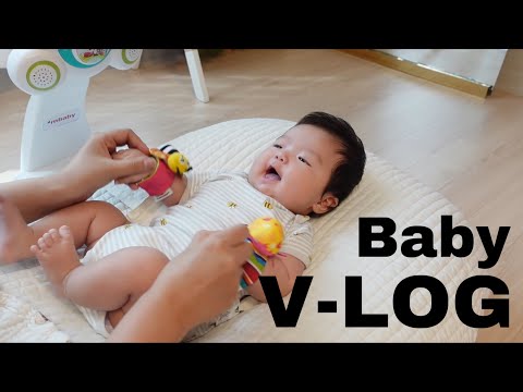 [육아브이로그] 50일 아기랑은 뭐하고 놀까요? 👶 / 50일~60일 하연로그