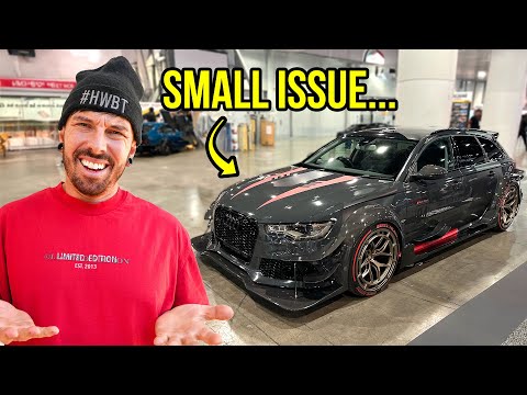 MY AUDI RS6 MADE IT TO SEMA. BUT ITS BROKEN