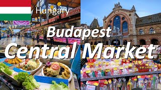 【Budapest】🇭🇺Central Market Hall in Budapest Hungary / Delicious food & beautiful souvenirs hunting