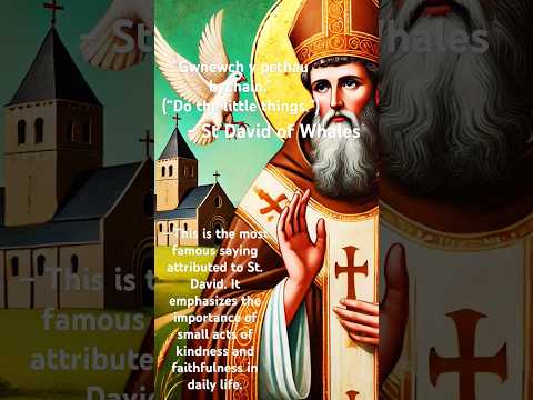 "Do the Little Things | St. David's Wisdom"
