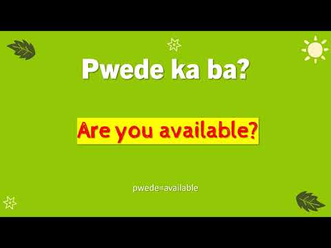 Learn Tagalog English (Questions)