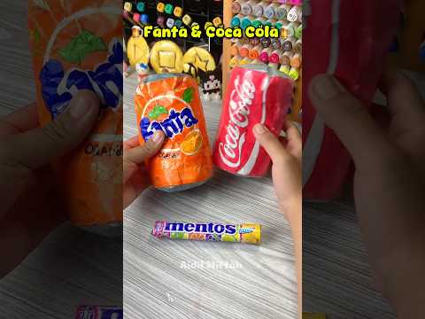 🍺Fanta & Coca cola🍺 Vs Mentos🍬😱💥 #papercraft #craft #funny #diy #squishy #handmade #asmr #paper