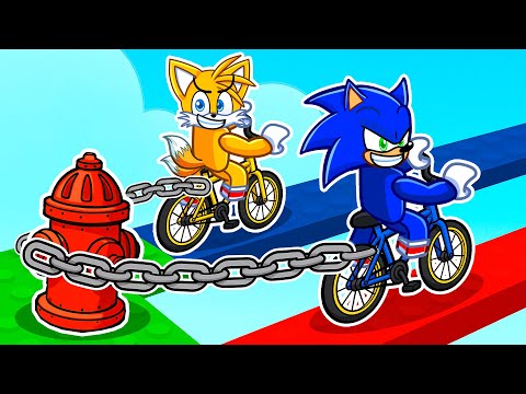 Roblox CHAINED BIKE With MY FRIENDS..