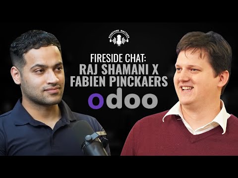 Raj Shamami and Fabian Pinckaers chat from #odoo Event #ahmedabad