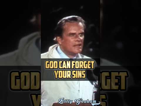 God Can Forget Your Sins - Billy Graham #billygraham #jesuschrist #bible #billygrahamshorts #faith