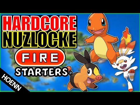 Can I beat Pokémon Emerald using only the Fire Starters? And its a hardcore Nuclocke!